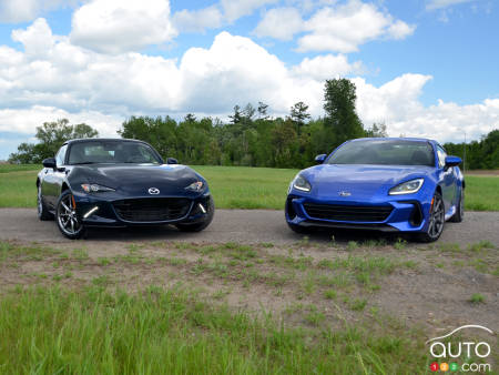 Comparison: 2022 Mazda MX-5 vs 2022 Subaru BRZ